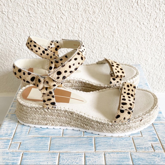 DOLCE VITA Myra Espadrille Wedge Sandal Leopard - Picture 3 of 9